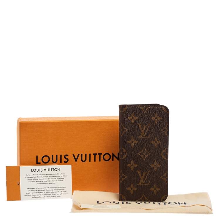 مملوكة مسبقًا Louis Vuitton Monogram Canvas iPhone XS Max Folio