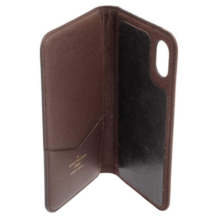 Pre Owned Louis Vuitton Monogram Canvas iPhone X/XS Folio
