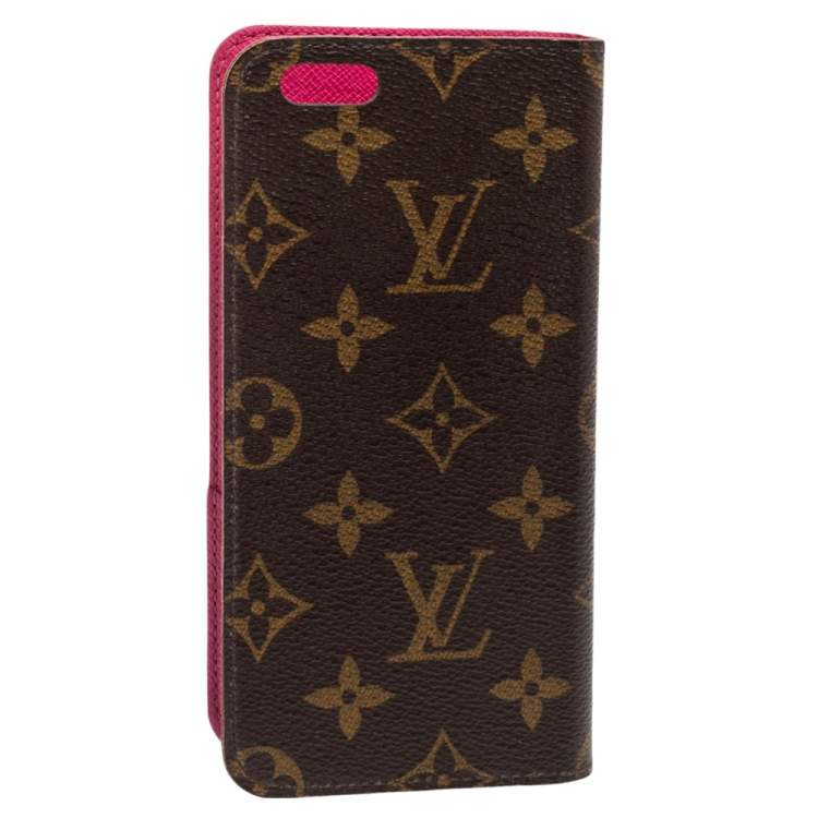 Pre Owned Louis Vuitton Monogram Canvas iPhone 6 Plus Folio