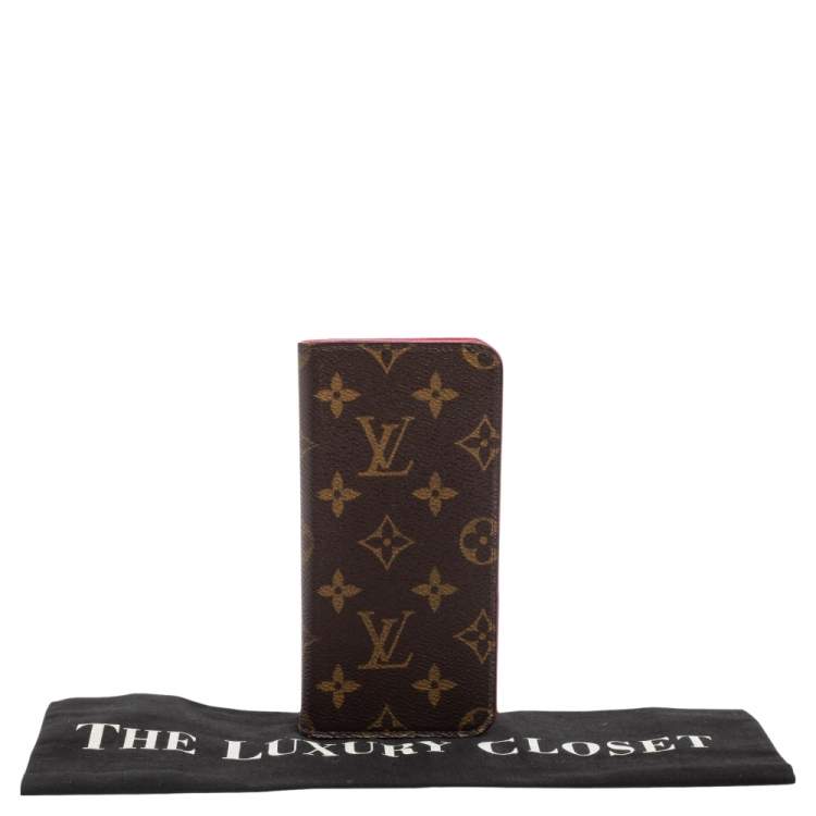 Pre Owned Louis Vuitton Monogram Canvas iPhone 6 Plus Folio