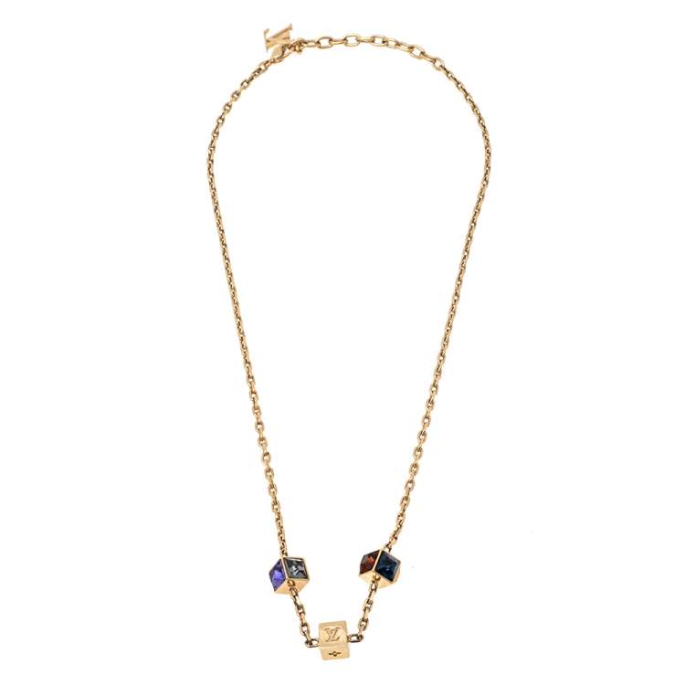 lv necklace gold