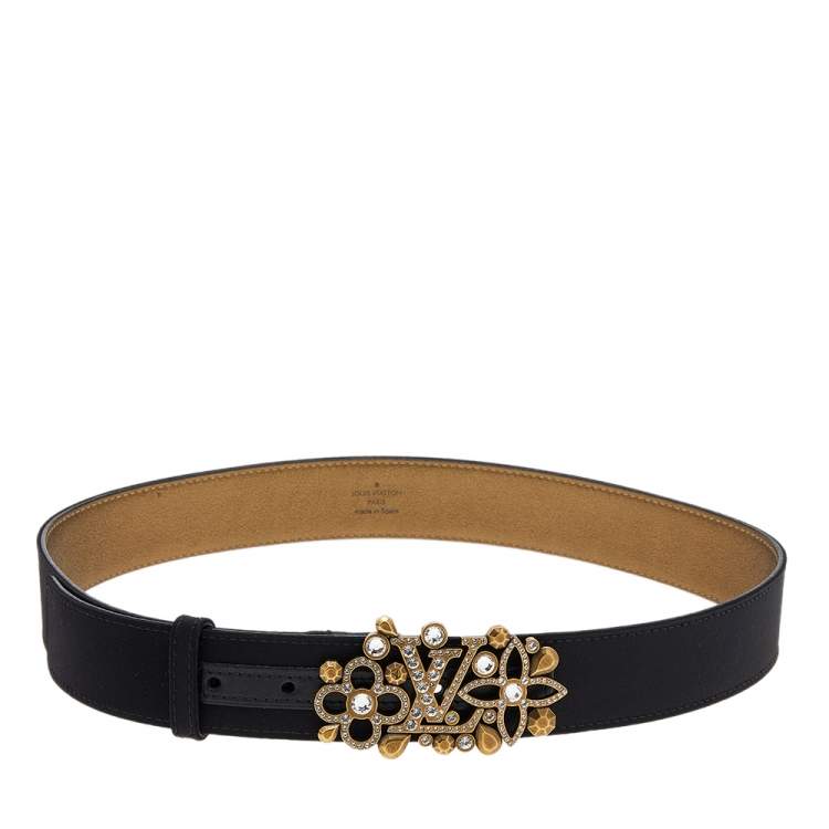 Louis Vuitton 2012 Sun Tulle Rivet Belt - Black Belts, Accessories