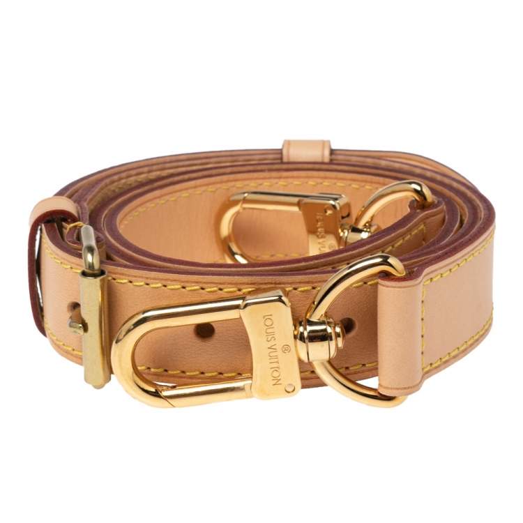Louis Vuitton Brown Leather Adjustable Shoulder Strap Louis