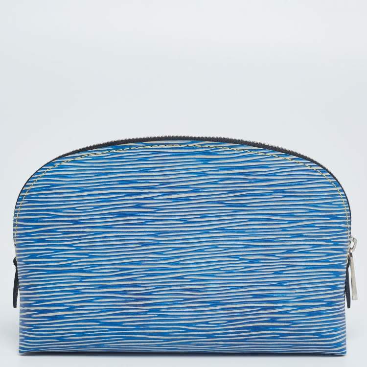 Pre Owned Louis Vuitton Blue Epi Leather Cosmetic Pouch