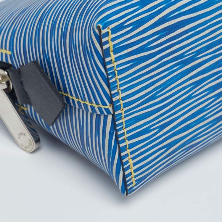 Pre Owned Louis Vuitton Blue Epi Leather Cosmetic Pouch