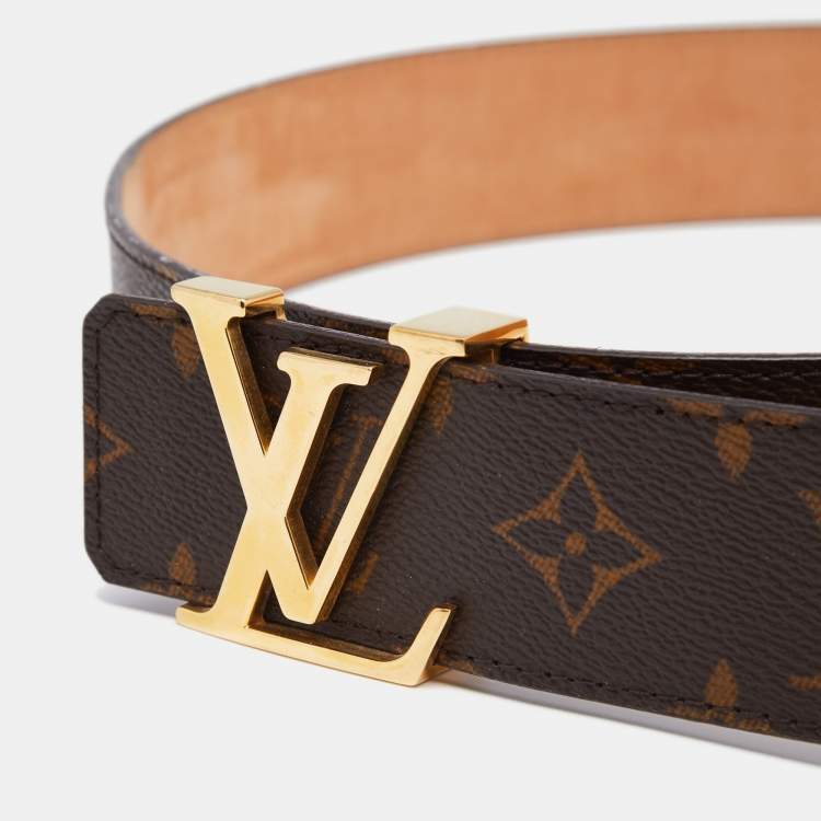 Louis Vuitton LV Initiales Monogram Canvas Buckle Belt