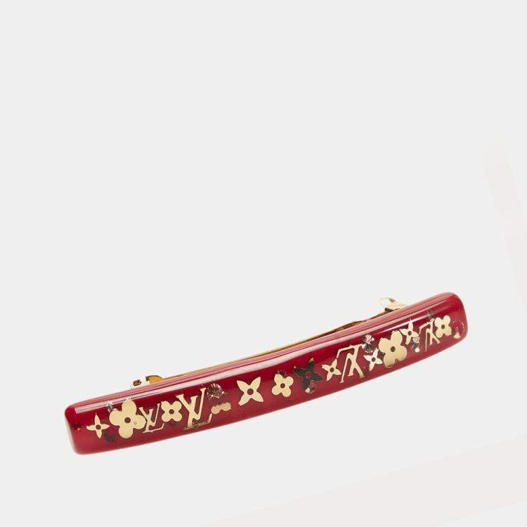 Louis Vuitton Gold Monogram Inclusion Barrette