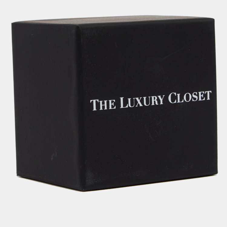 Pre Owned Louis Vuitton Essential V Two Tone Metal Ring M