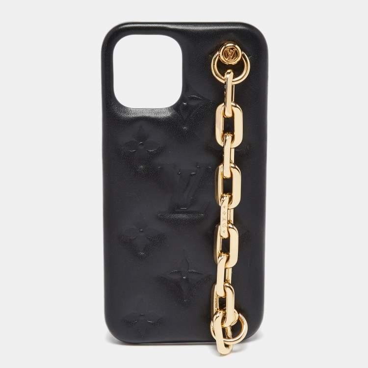 Louis Vuitton Black Monogram Embossed Puffy Leather Coussin iPhone 12/12Pro  Case Louis Vuitton | The Luxury Closet