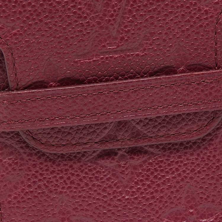 Pre Owned Louis Vuitton Aurore Monogram Empreinte Leather Flap Phone Case