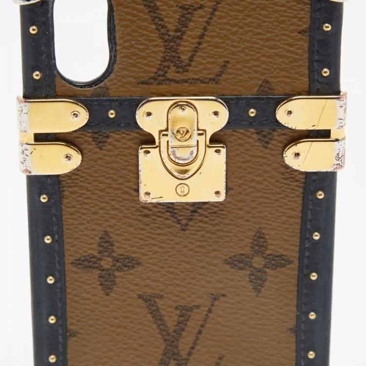 Pre Owned Louis Vuitton Reverse Monogram Eye-Trunk iPhone X Case 