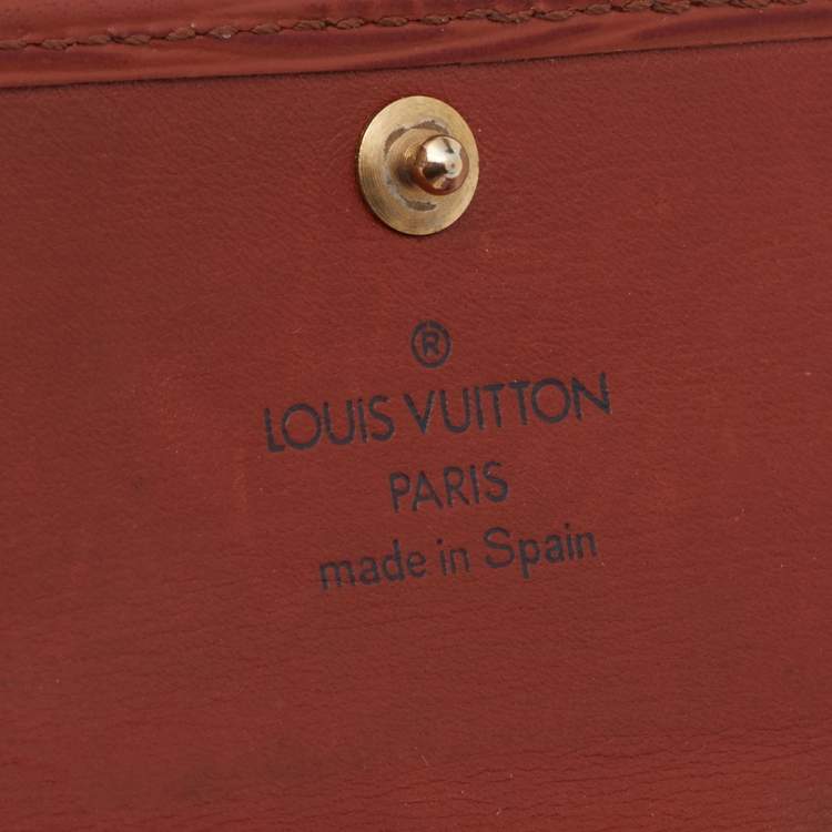 Pre Owned Louis Vuitton Brown Epi Leather 4 Key Holder