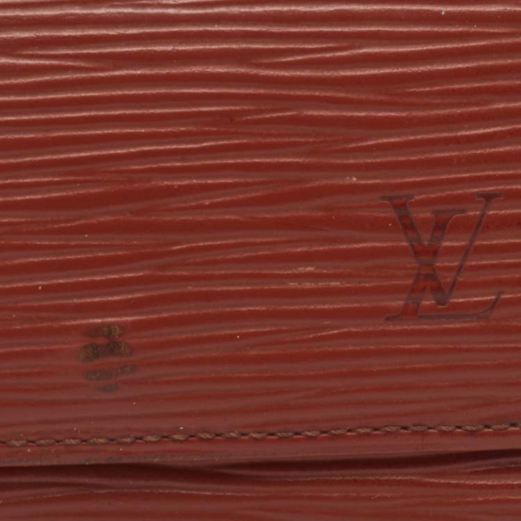 Pre Owned Louis Vuitton Brown Epi Leather 4 Key Holder
