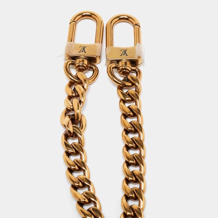 Pre Owned Louis Vuitton Gold Chain Link Shoulder Bag Strap