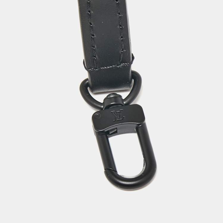 Pre Owned Louis Vuitton Black Leather Shoulder Bag Strap