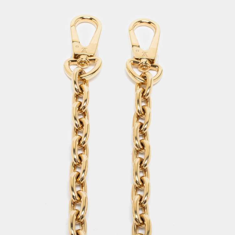 Pre Owned Louis Vuitton Gold Chain Link Shoulder Bag Strap