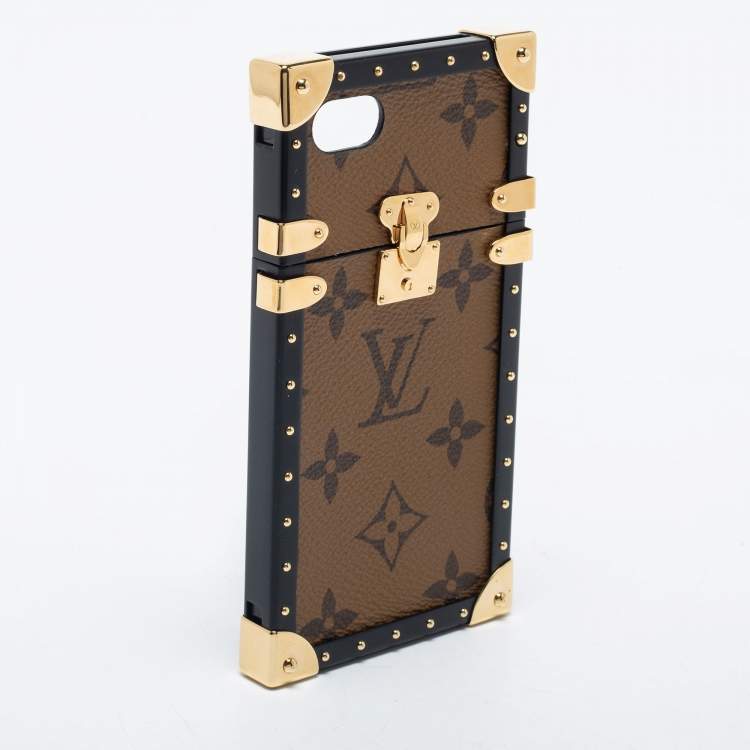 Louis Vuitton Eye Trunk iPhone 7 Plus Case Monogram Reverse Brown