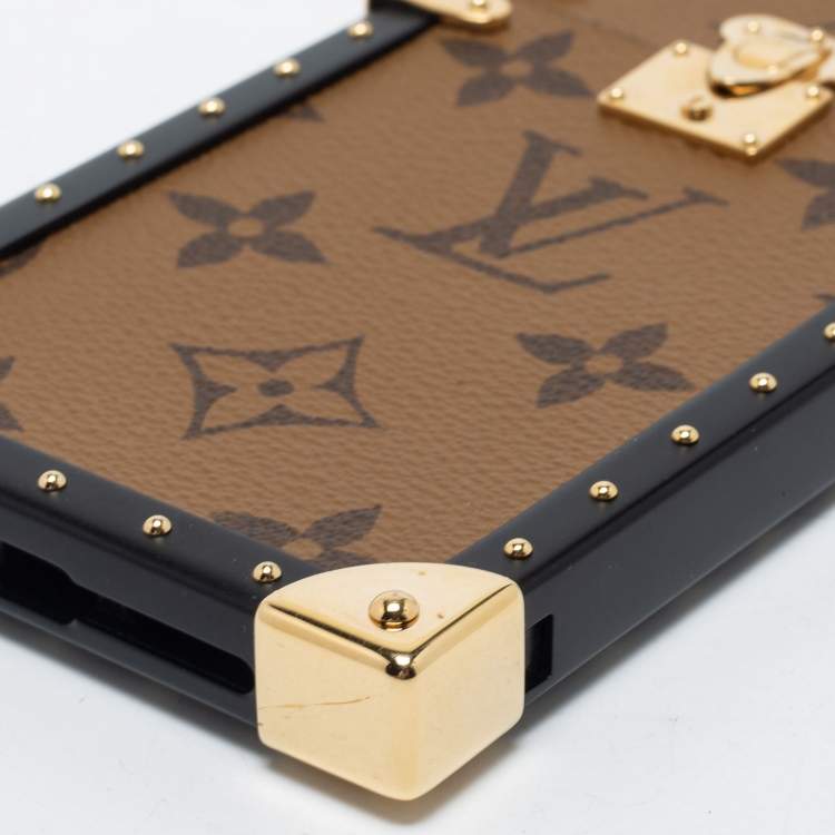 Pre Owned Louis Vuitton Monogram Reverse Canvas Eye Trunk iPhone 7 Case