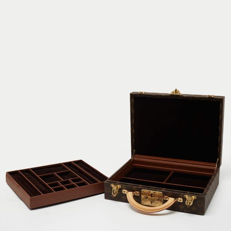 Pre Owned Louis Vuitton Monogram Canvas  Jewelry Case