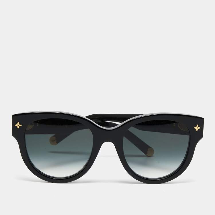 Louis Vuitton My Monogram Round Sunglasses Black Acetate. Size W