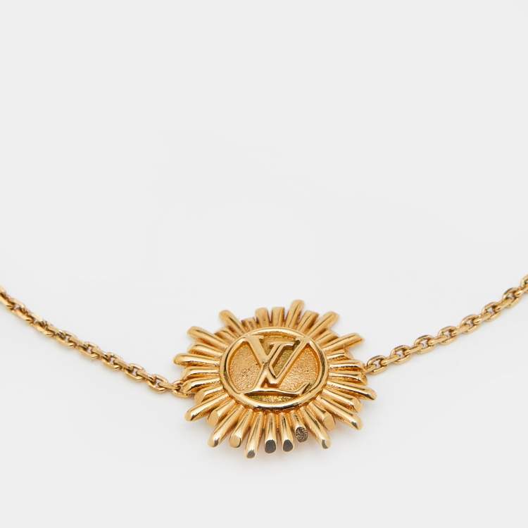 Pre Owned Louis Vuitton Gold Tone Vendome Chain Bracelet