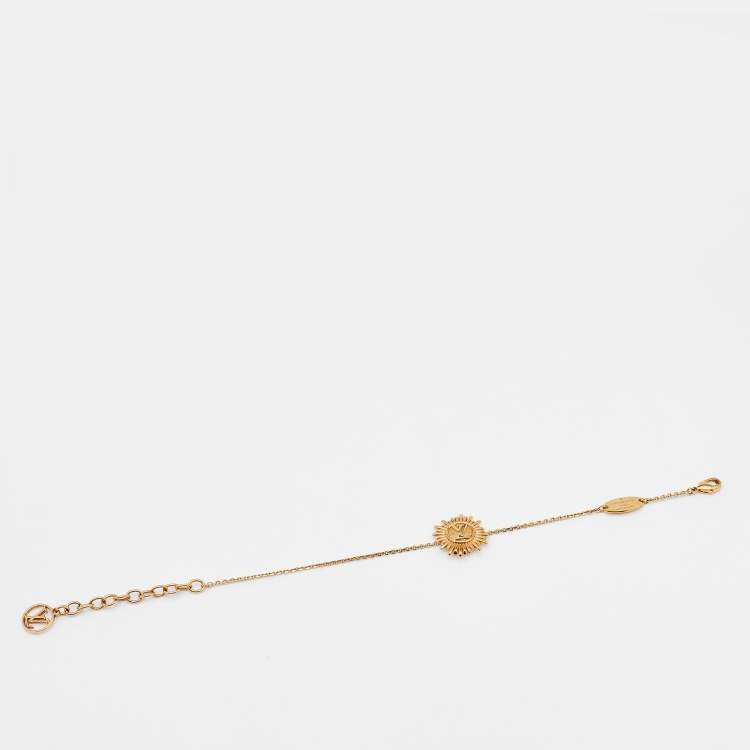 Pre Owned Louis Vuitton Gold Tone Vendome Chain Bracelet