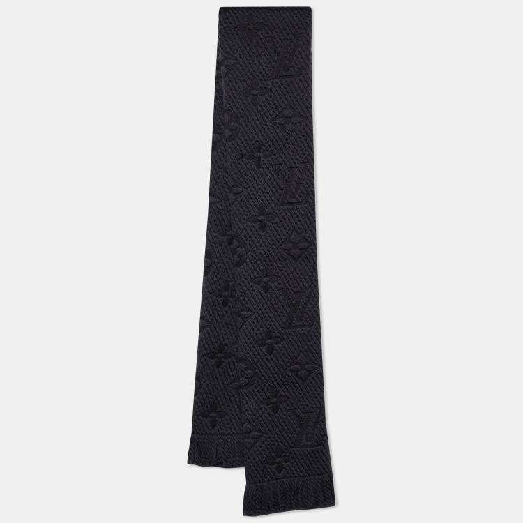 Louis Vuitton Black Logomania Wool & Silk Scarf Louis Vuitton | The Luxury  Closet