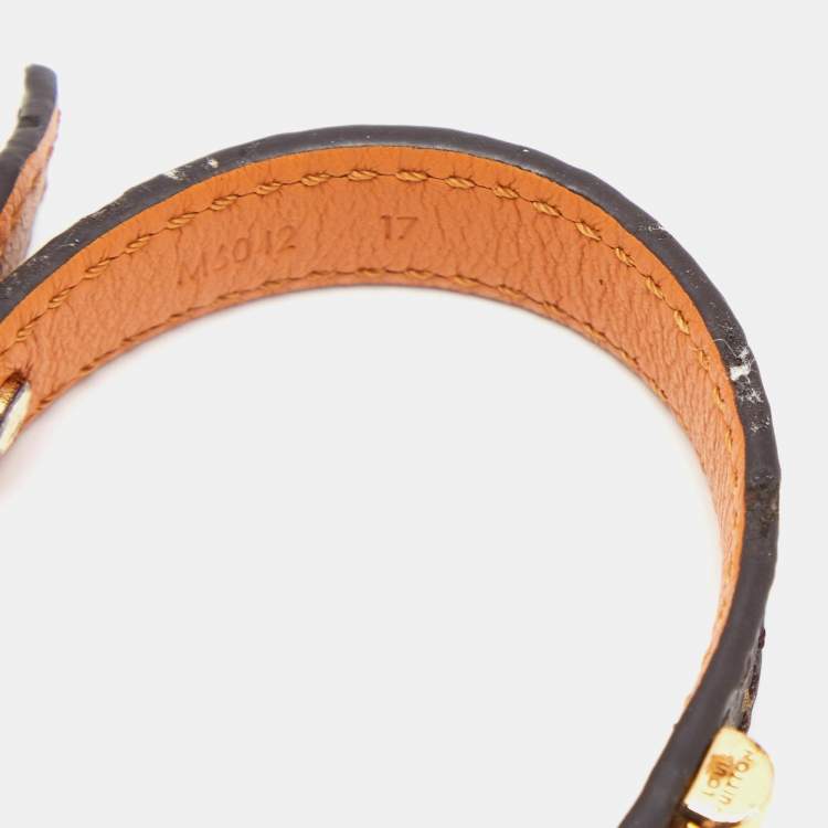 Louis Vuitton Essential V Bracelet Monogram Brown, Size 17