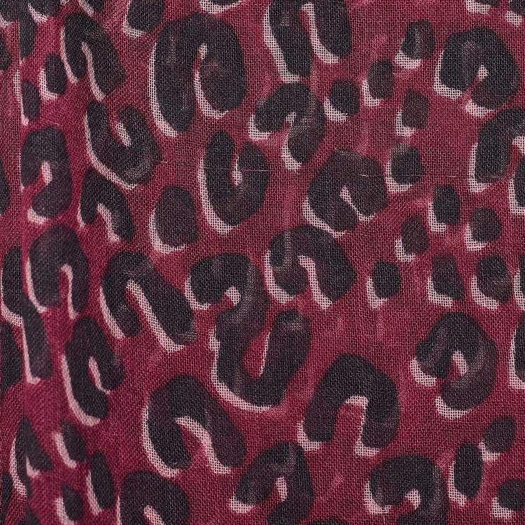 Pre Owned Louis Vuitton x Stephen Sprouse Leopard Print Cashmere Silk Scarf