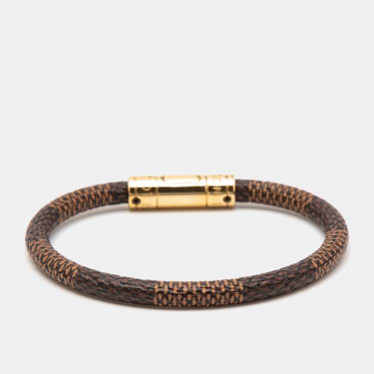 Authentic Louis Vuitton Keep It Damier Ebene Bracelet 
