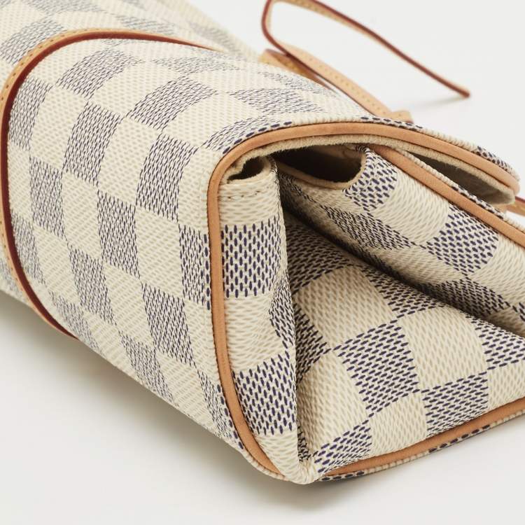 Pre Owned Louis Vuitton Damier AzurTrousse Bijoux Pliable Pouch