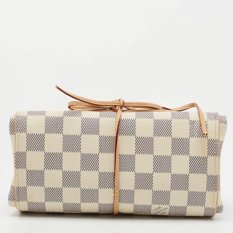 Pre Owned Louis Vuitton Damier AzurTrousse Bijoux Pliable Pouch