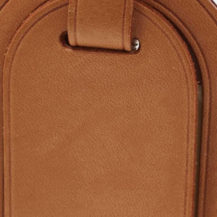 Pre Owned Louis Vuitton Vachetta Leather Luggage Name Tag & Strap Holder