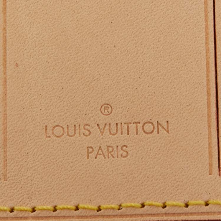 Pre Owned Louis Vuitton Vachetta Leather Luggage Name Tag