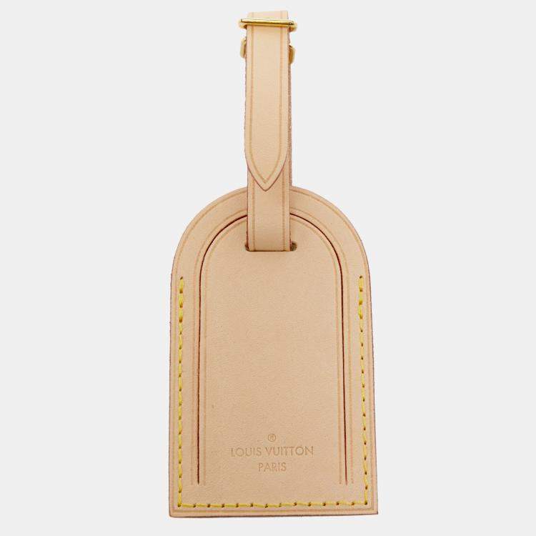 Pre Owned Louis Vuitton Vachetta Leather Luggage Name Tag