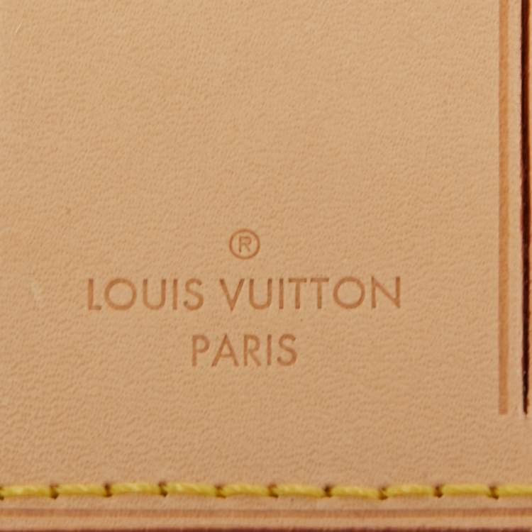 Pre Owned Louis Vuitton Vachetta Leather Luggage Name Tag
