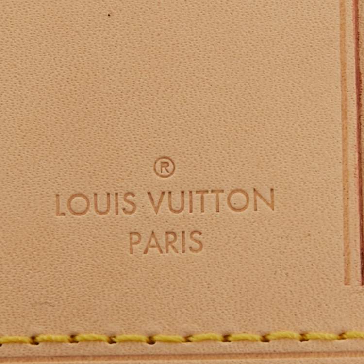 Pre Owned Louis Vuitton Vachetta Leather Luggage Name Tag