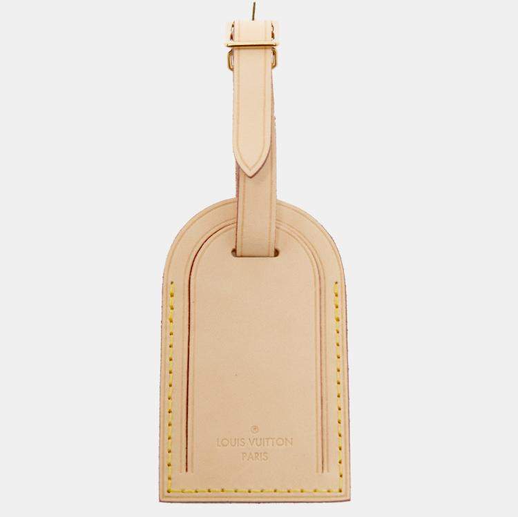 Pre Owned Louis Vuitton Vachetta Leather Luggage Name Tag