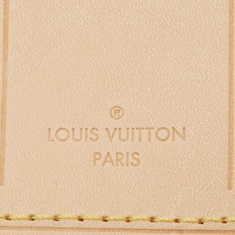 Pre Owned Louis Vuitton Vachetta Leather Luggage Name Tag