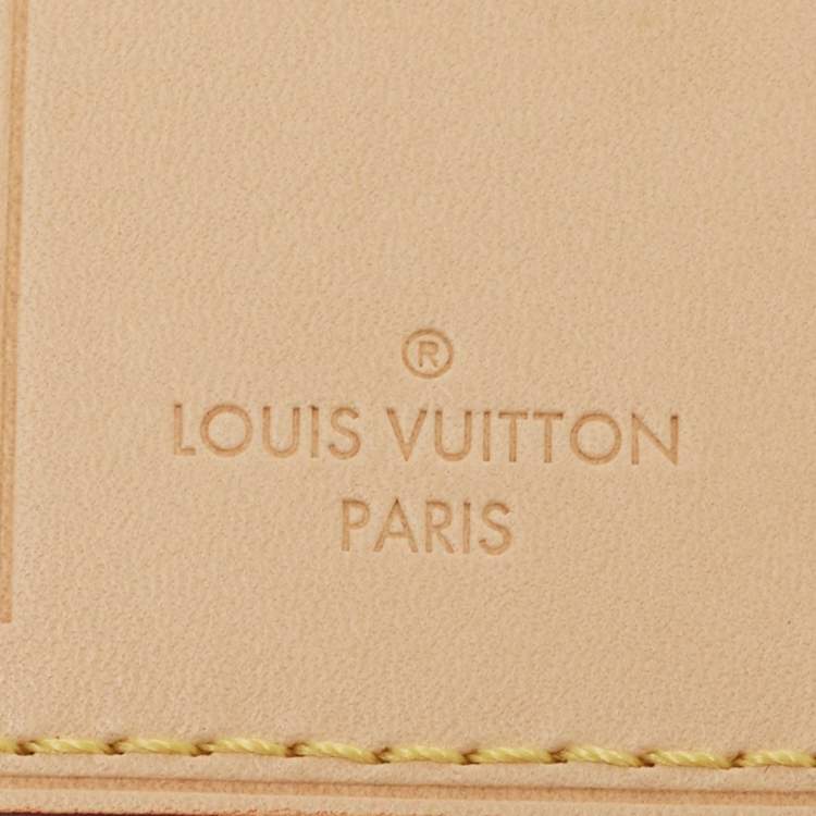 Pre Owned Louis Vuitton Vachetta Leather Luggage Name Tag