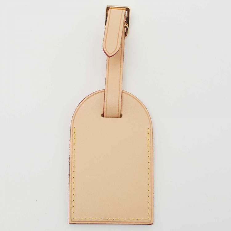 Pre Owned Louis Vuitton Vachetta Leather Luggage Name Tag