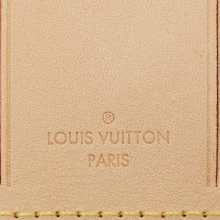 Pre Owned Louis Vuitton Vachetta Leather Luggage Name Tag