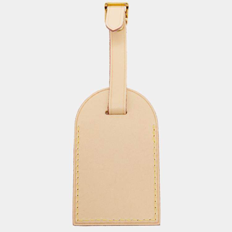 Pre Owned Louis Vuitton Vachetta Leather Luggage Name Tag