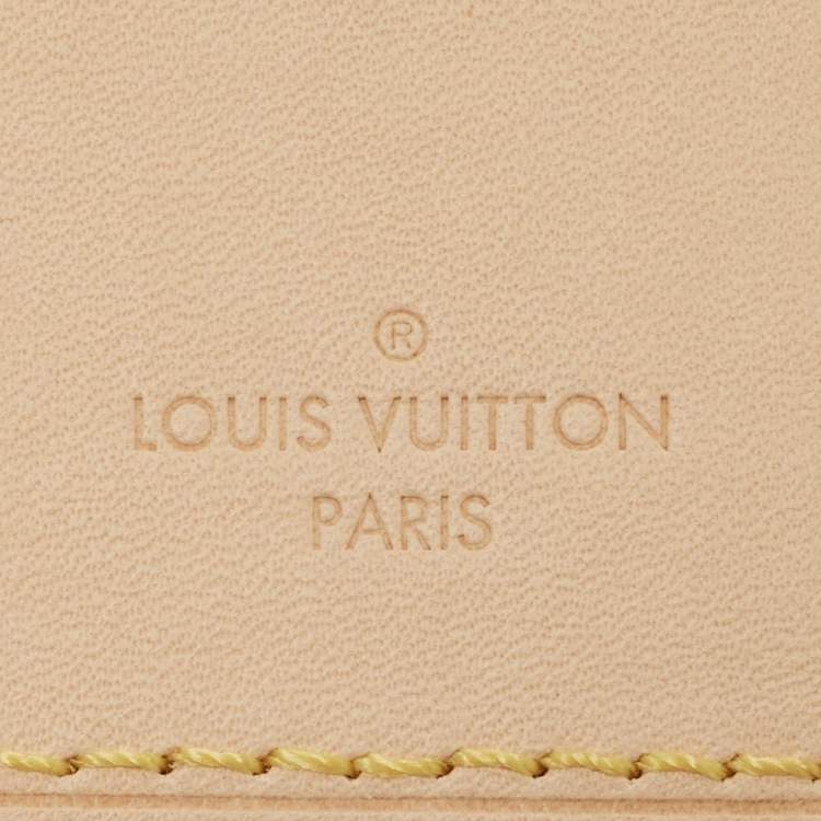 Pre Owned Louis Vuitton Vachetta Leather Luggage Name Tag