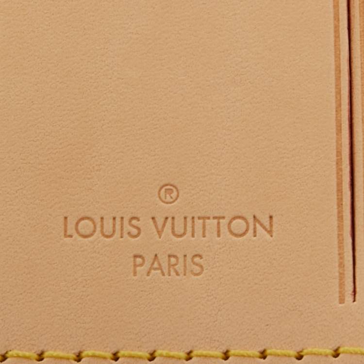Pre Owned Louis Vuitton Vachetta Leather Luggage Name Tag
