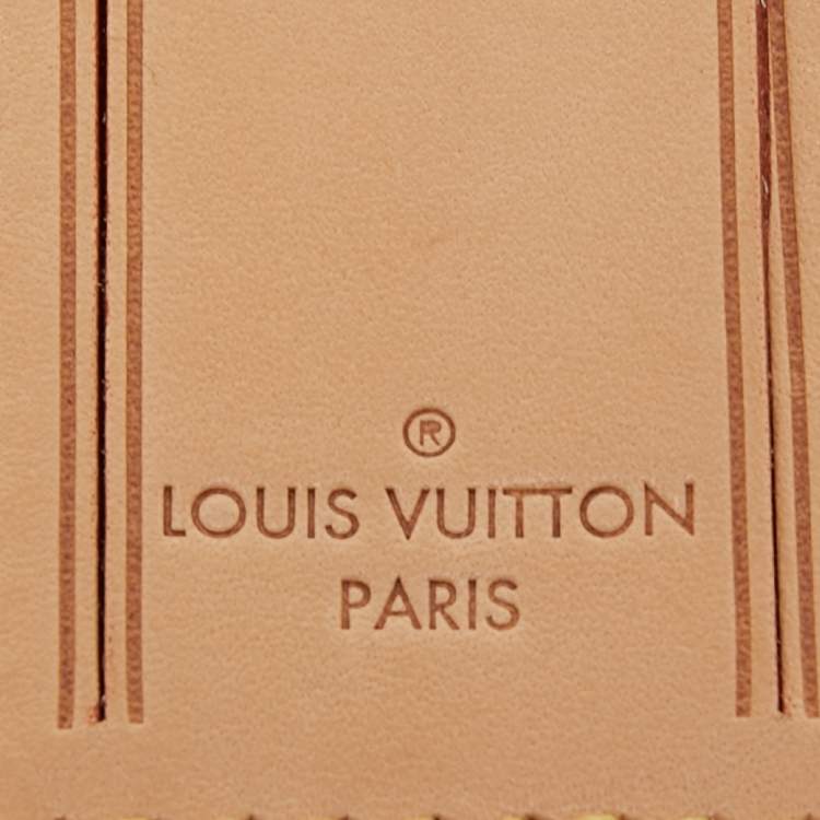 Pre Owned Louis Vuitton Vachetta Leather Luggage Name Tag