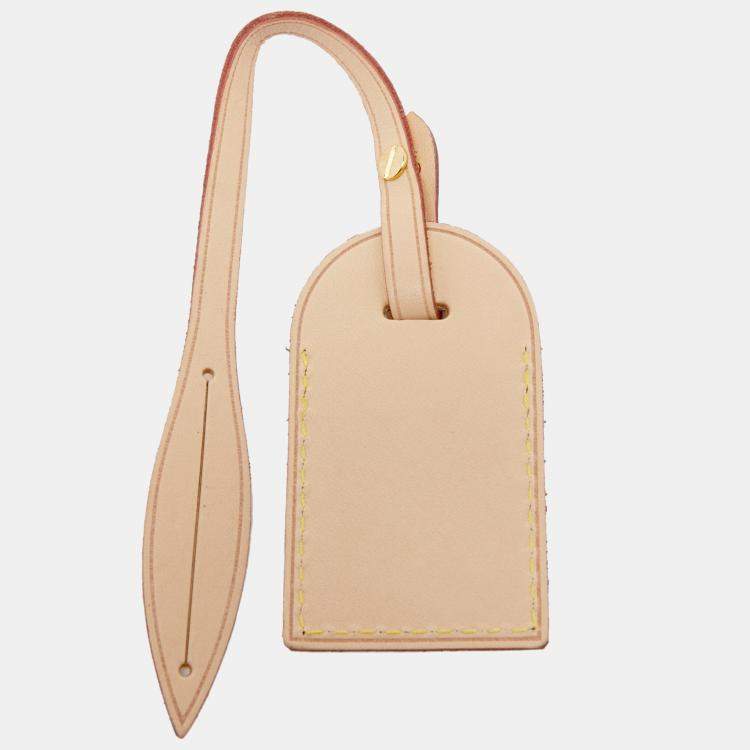 Pre Owned Louis Vuitton Vachetta Leather Luggage Name Tag