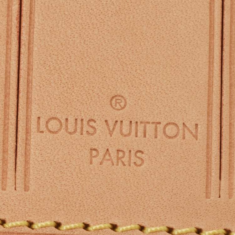 Pre Owned Louis Vuitton Vachetta Leather Luggage Name Tag