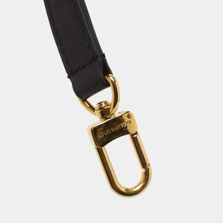 Pre Owned Louis Vuitton Black Leather Adjustable Shoulder Bag Strap