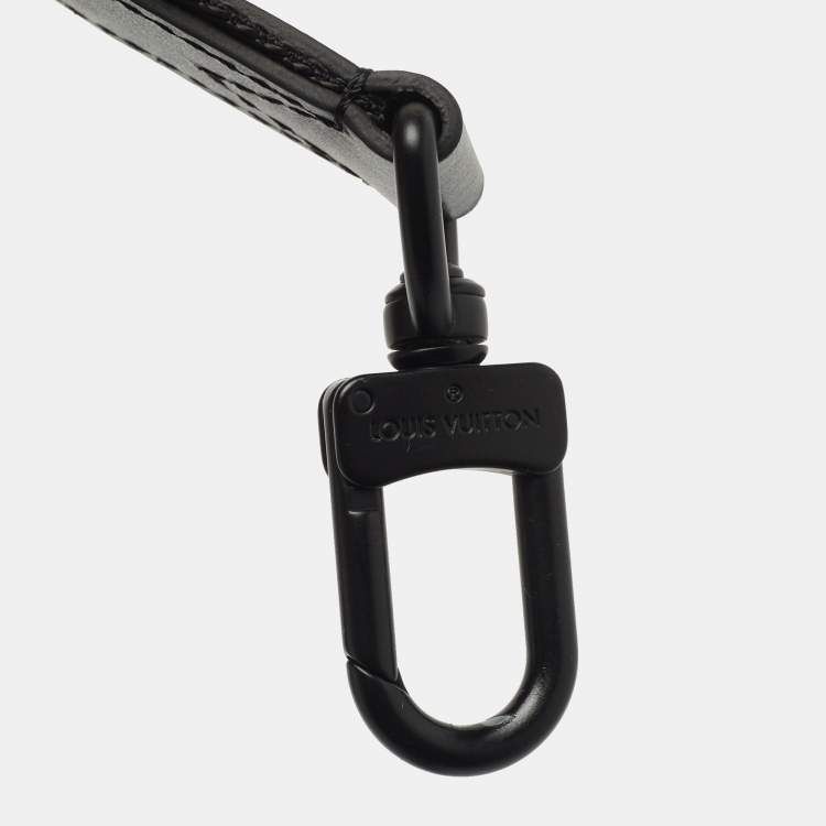 Pre Owned Loui Vuitton Black Monogram Trio Messenger Shoulder Bag Strap 